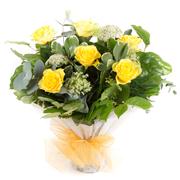 Six Quality Yellow Roses